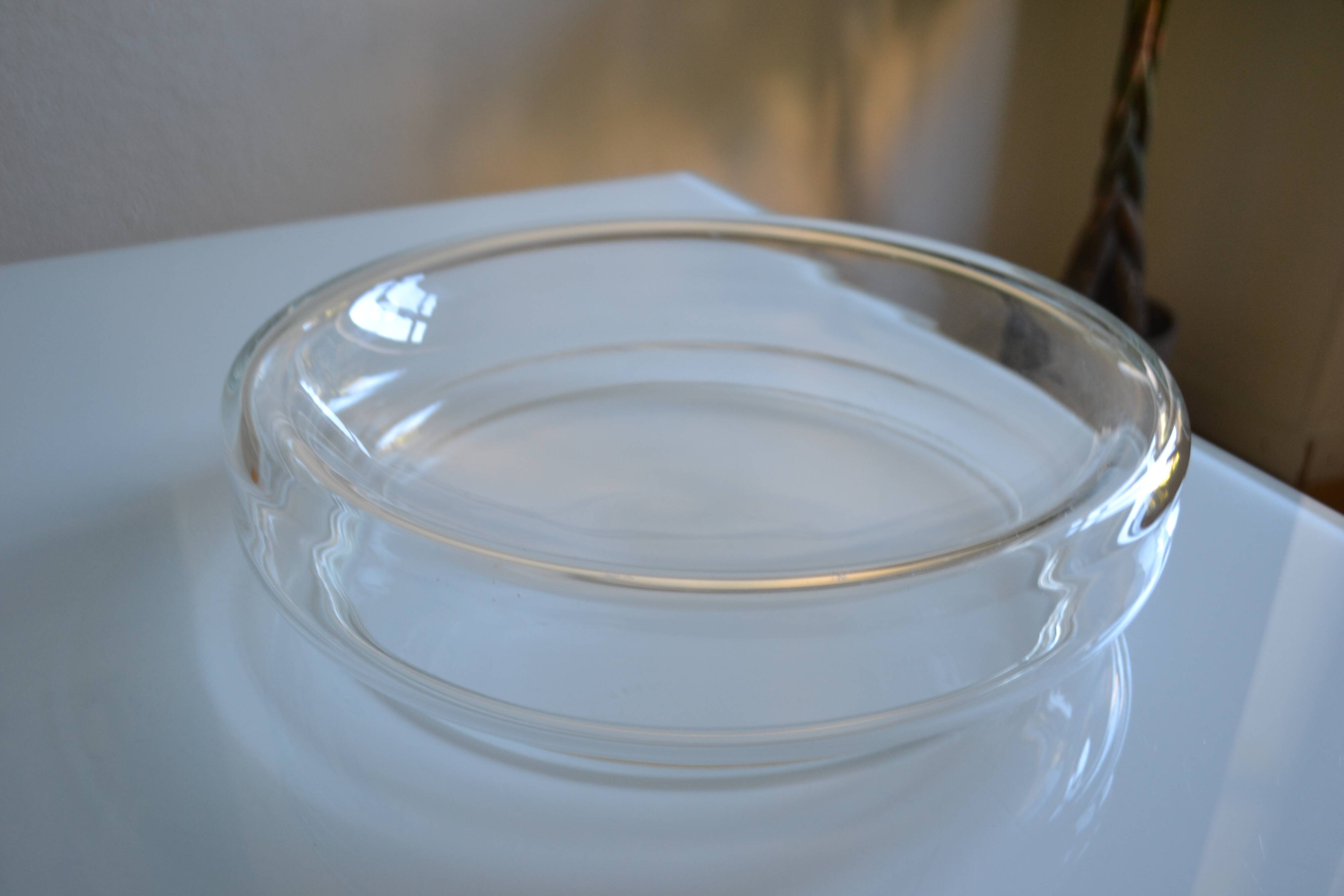 vide poche en verre soufflé, Murano Italy vers 1970 D : 35 cm