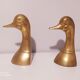 Pair of Greenhouse books duck in brass bronze