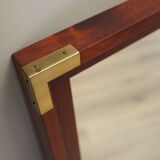 Mahogany-framed mirror, Danish design, 1970s, production: Denmark