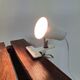 Spot lamp with white metal workshop clip 70s
