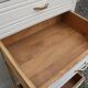 Asymmetrical solid oak wardrobe – Renovated Art Deco style