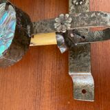 Vintage wall lamps in wrought iron and Murano glass paste from the 50s and 60s