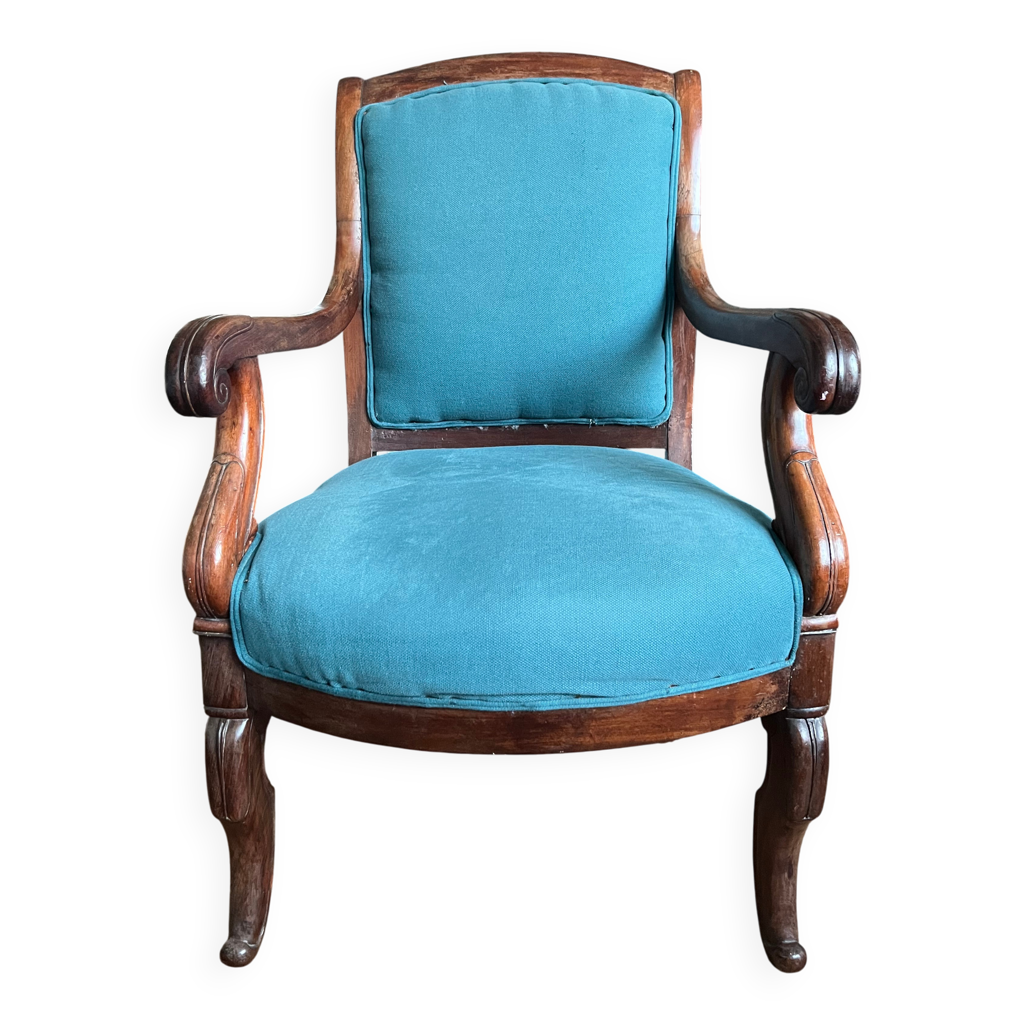 Consulate armchair in mahogany