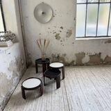 Nido 780 G stackable coffee tables. Frattini for Cassina