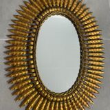 Mirror Sun wrought iron of the 50s Italian