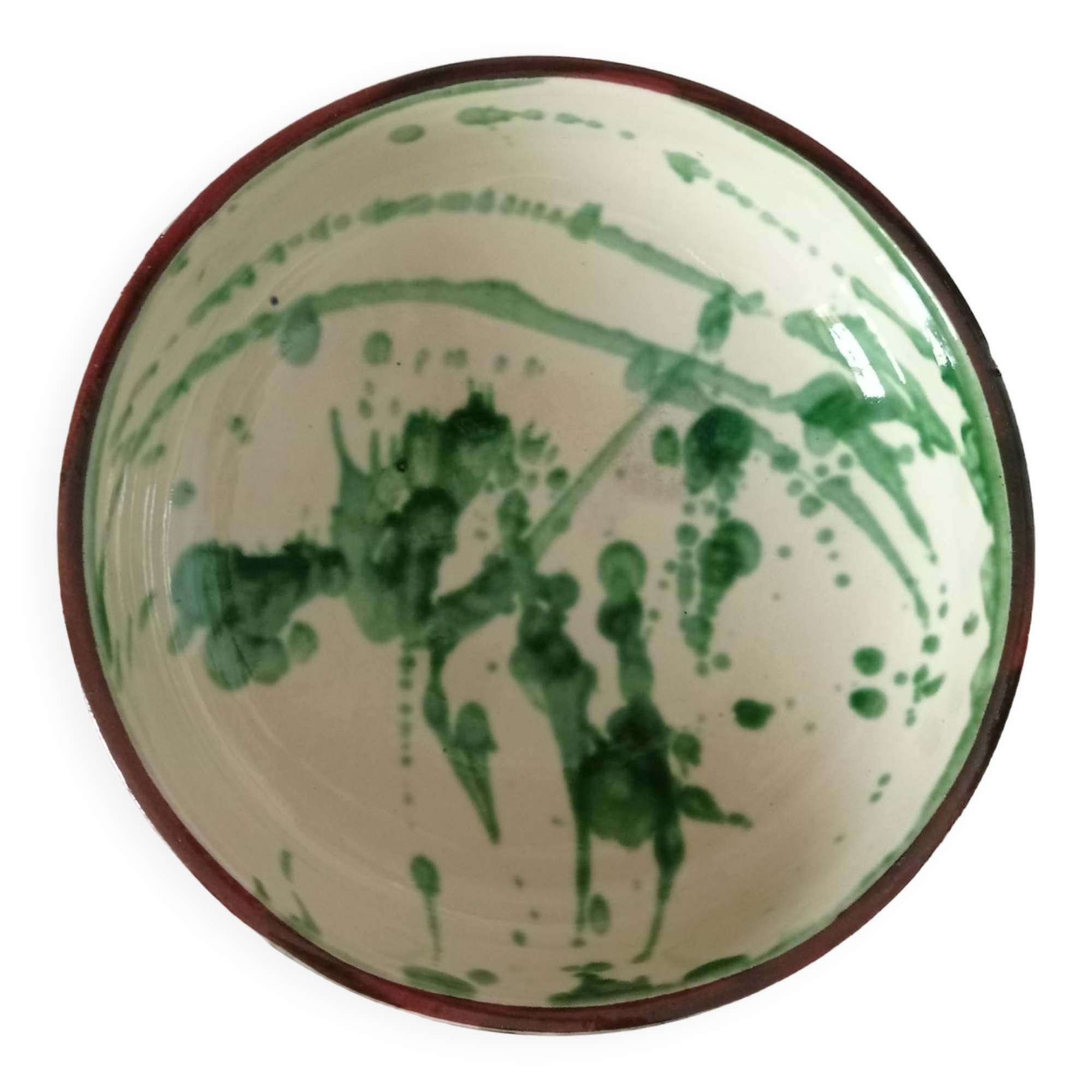 Glazed terracotta bowl