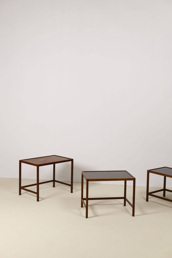 Ensemble de tables gigognes en teck de Kurt Østervig, Danemark, années 1960
