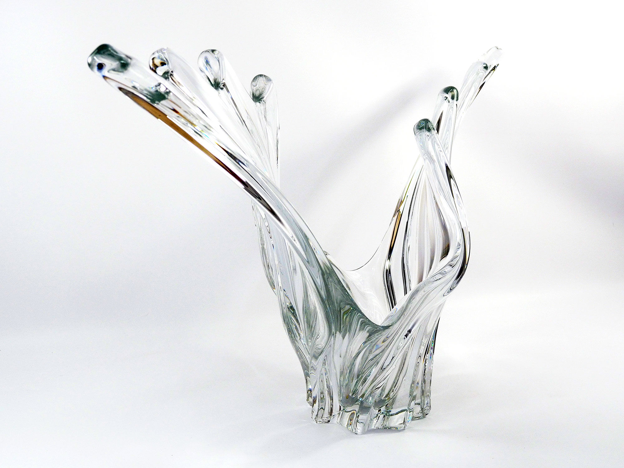 Vannes france art crystal vase