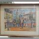 Watercolor painting Paris 1954 Jean Micas