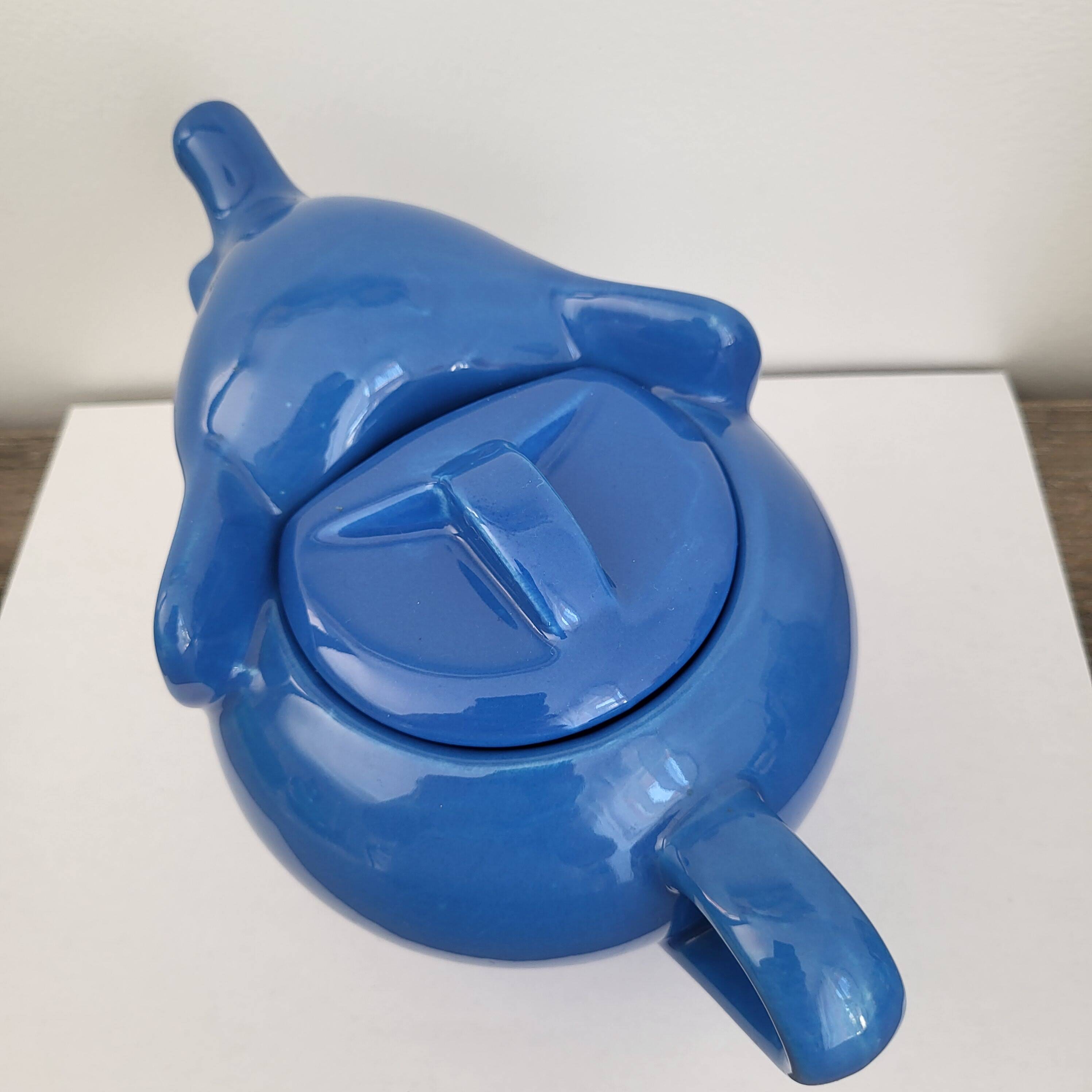Théière bleue Éléphant