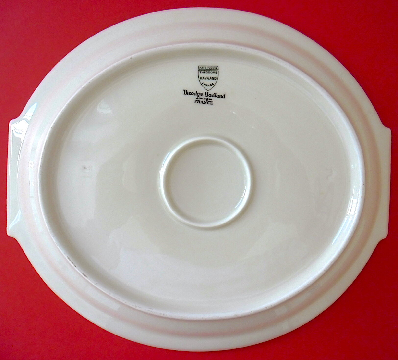 Porcelain dessert service with floral decoration