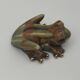 FROG figurine in enameled CERAMIC Vintage Golden Pond collection
