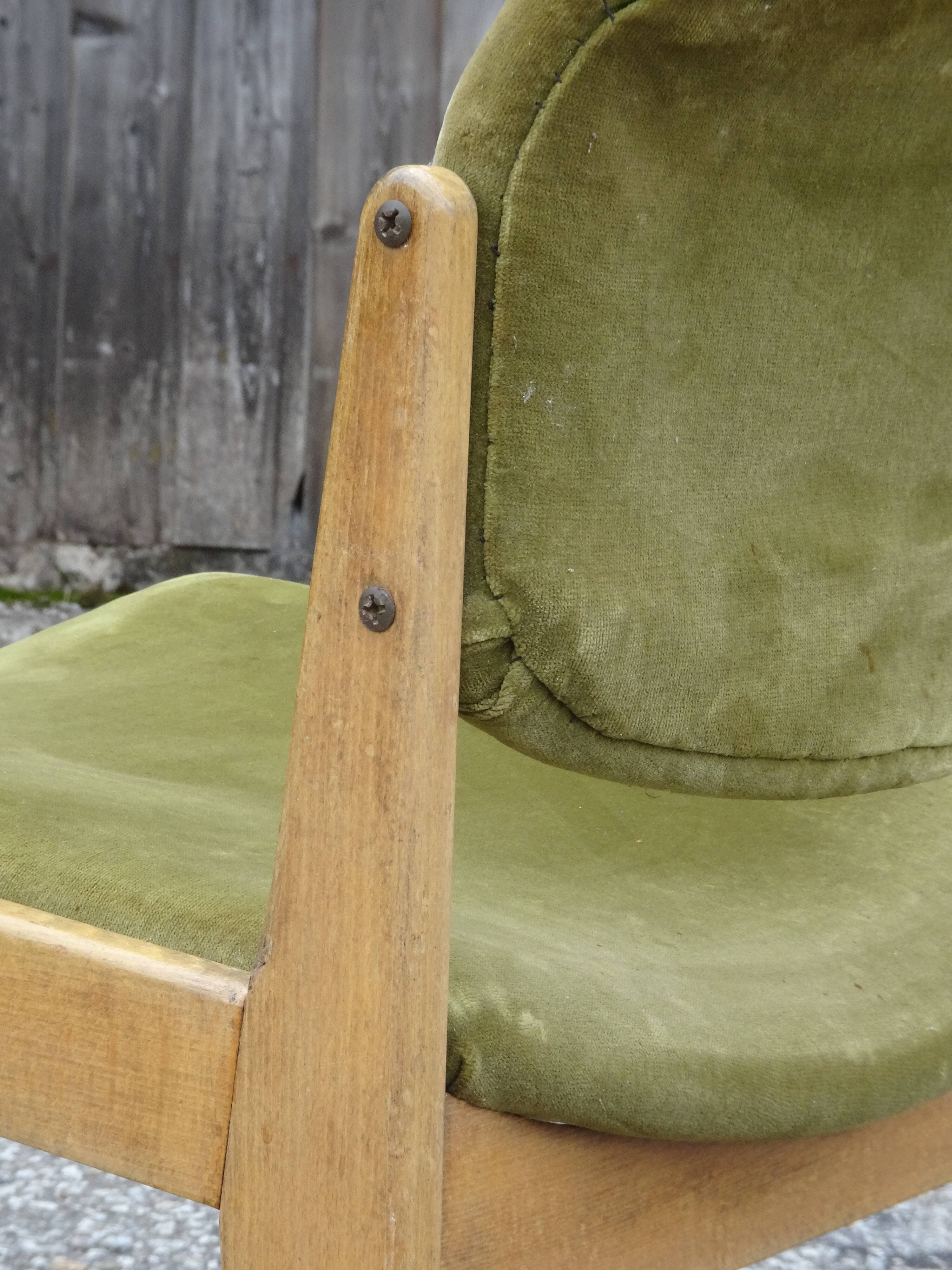 Chair by Michel Mortier, model A1 or SF100, Steiner edition, around 1952.