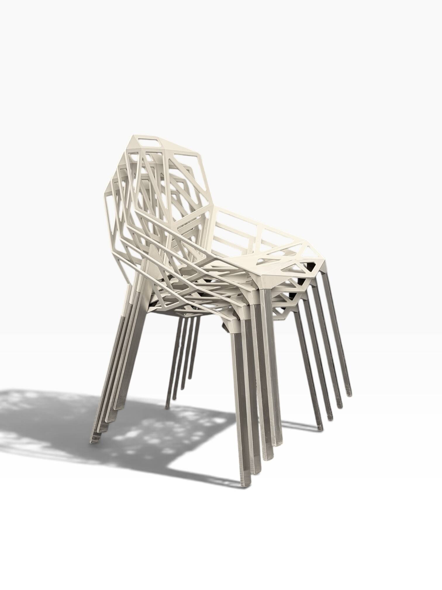 Pair of Chair One chairs — Konstantin Grcic for Magis, aluminium
