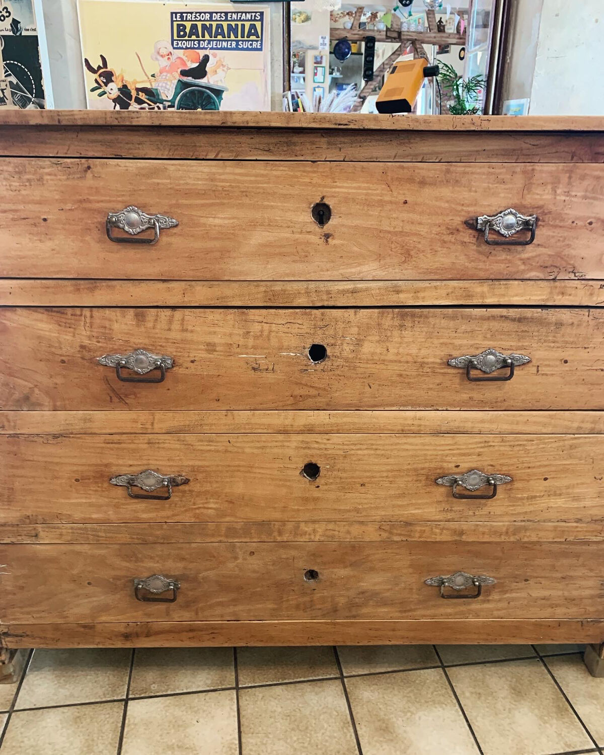 Cherry chest of drawers