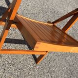 Chaise pliante en bois