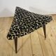 Vintage triangular footstool – Scandinavian mid-century design, elegance and comfort