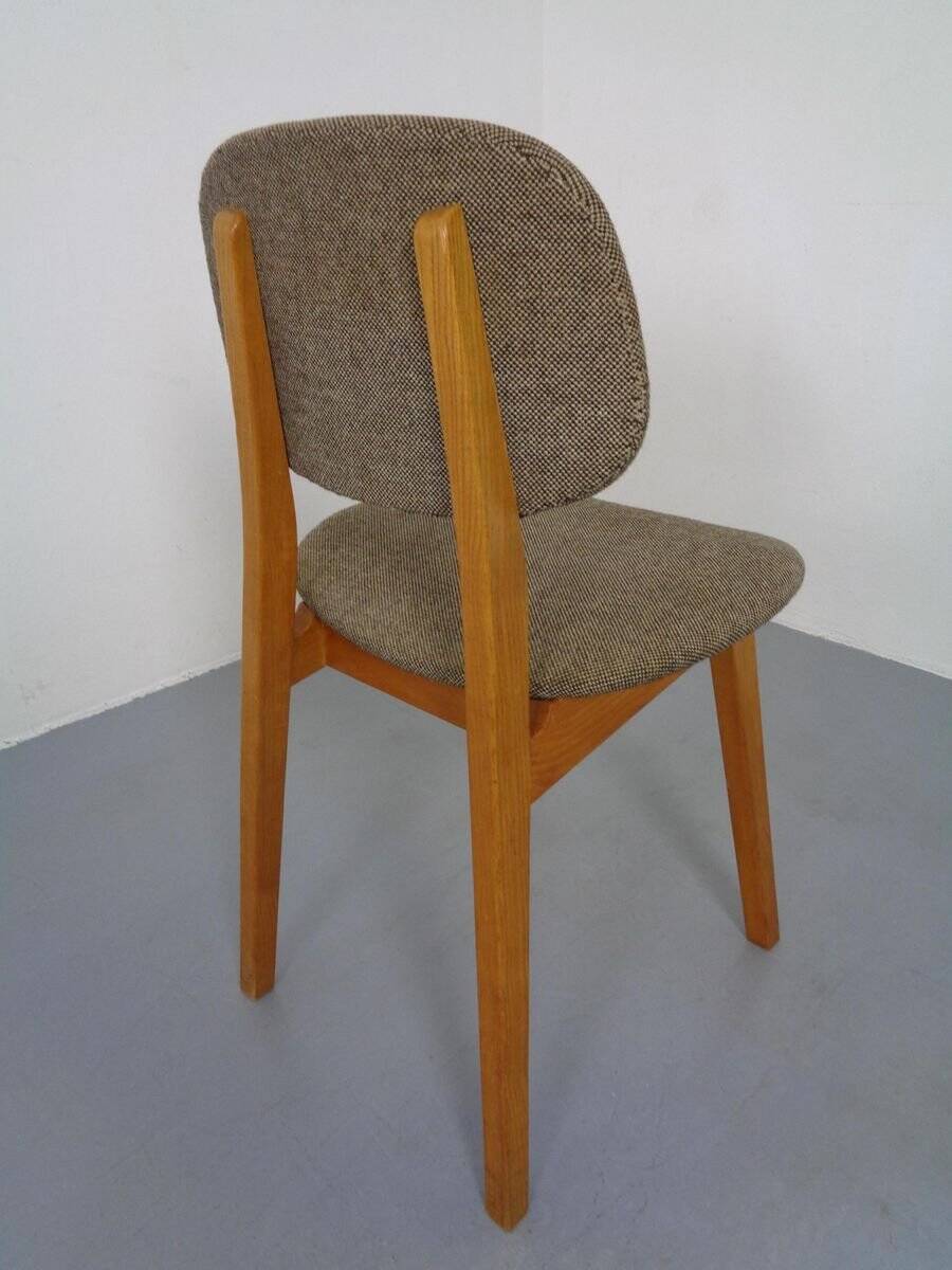 Set of Beech Chair & Stool, 1960s