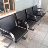 Set of 4 BRNO chairs, Mies Van Der Rohe, Knoll lot