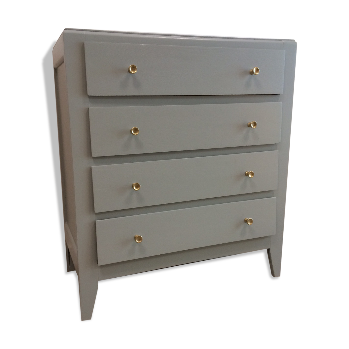 Commode vintage gris safran