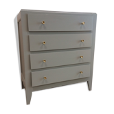 Commode vintage gris safran