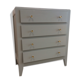 Commode vintage gris safran