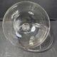 Cheese dome with rimmed tray – ½ blown and cut crystal