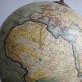 Earth globe l lebegue world map with cast 60cm paris xix