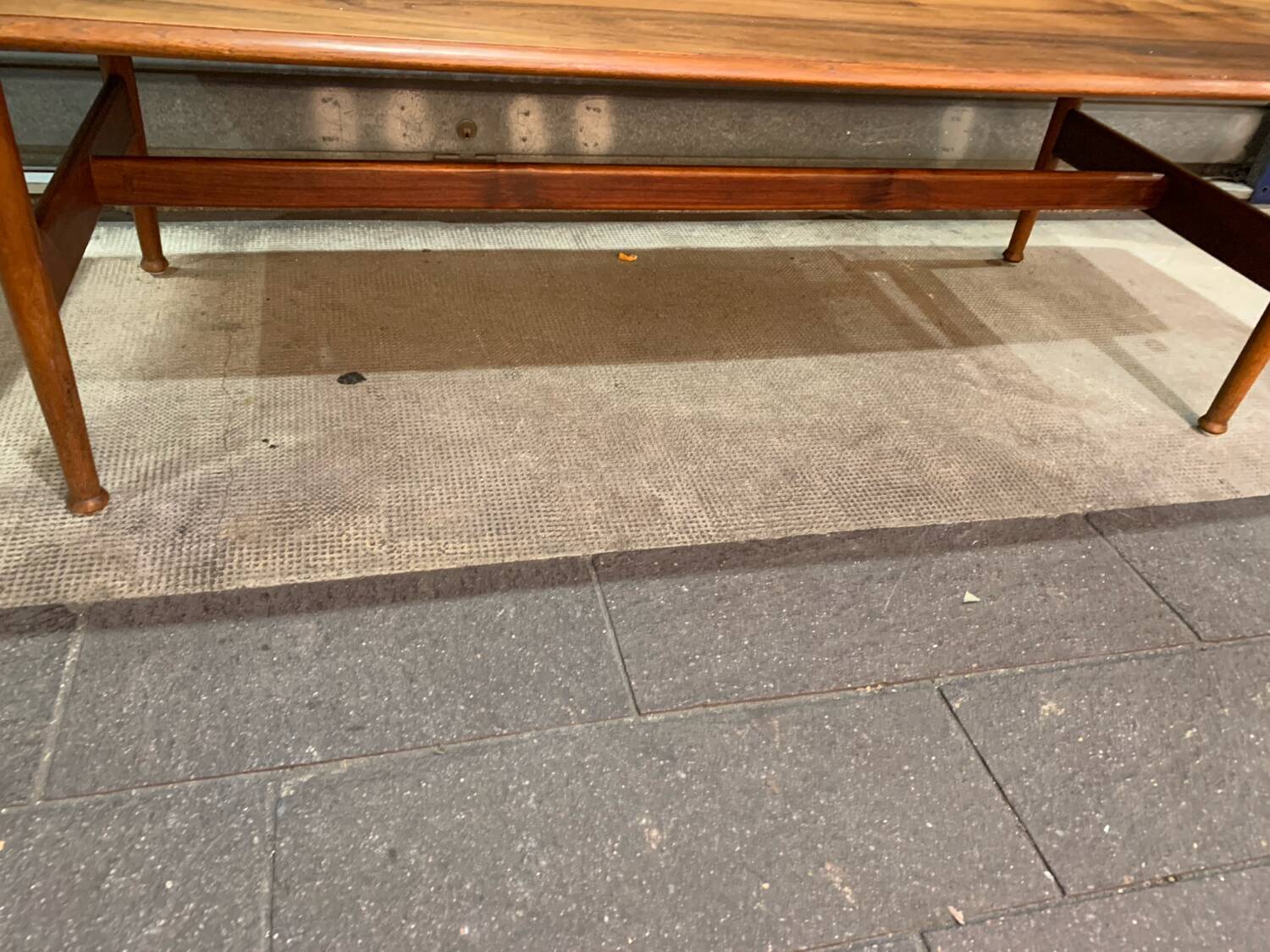 Large Scandinavian teak coffee table