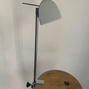 Vintage lamp 1980 medical gray cement and chrome - 50 cm