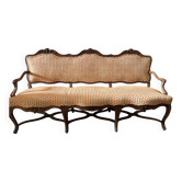 Canapé style Louis XV fin XIX ieme à entretoise