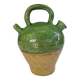 Ancienne Gargoulette/Cruche provençale - peinte sur un des cotés