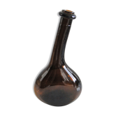 Old and original blown glass bottle with XXth bent neck