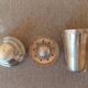 Citrus press tumbler in silver metal
