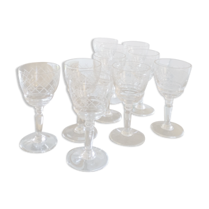 Lot de 10 verres à vin