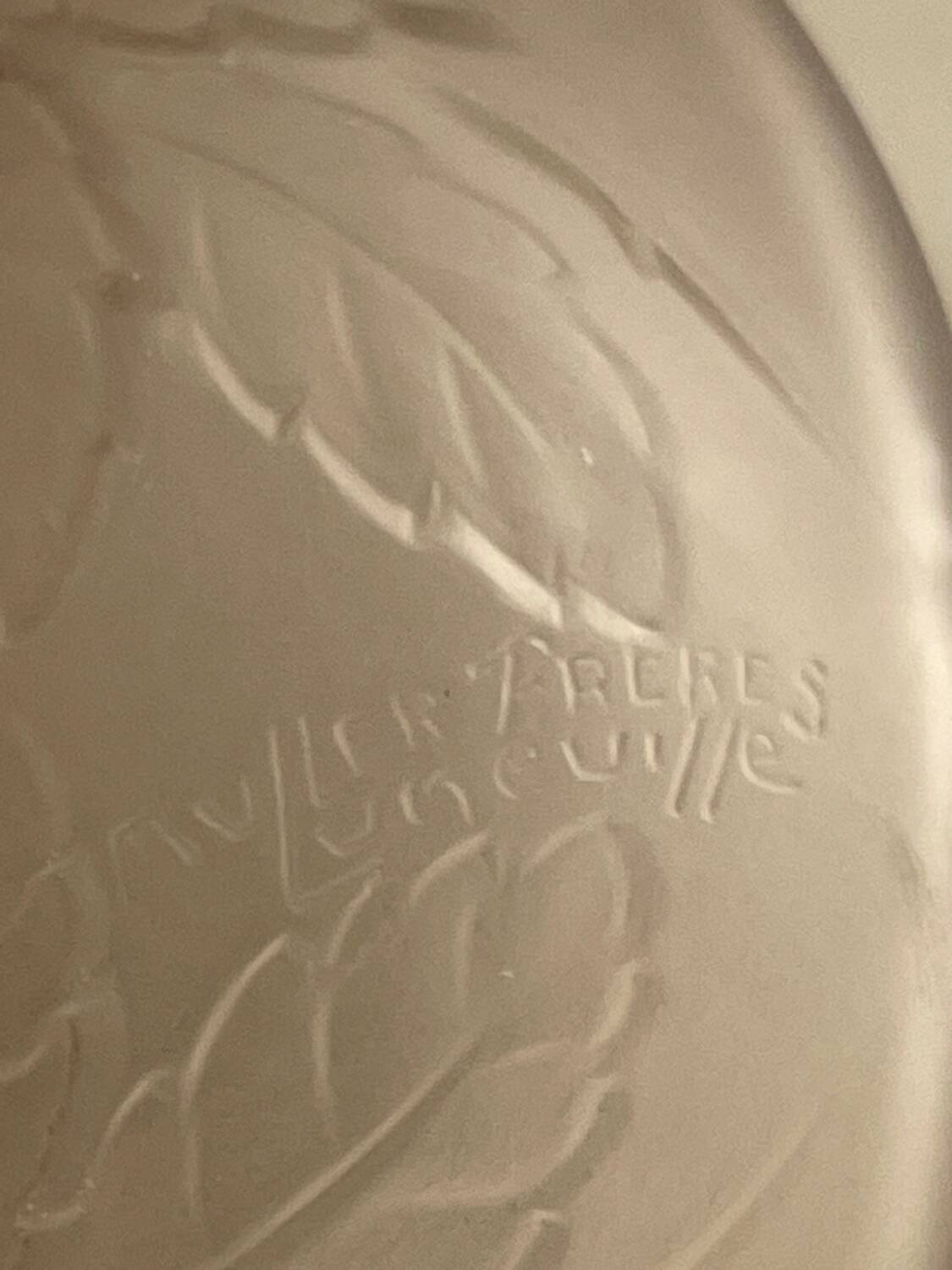 Smoked glass salad bowl and ramekins by Muller frères.