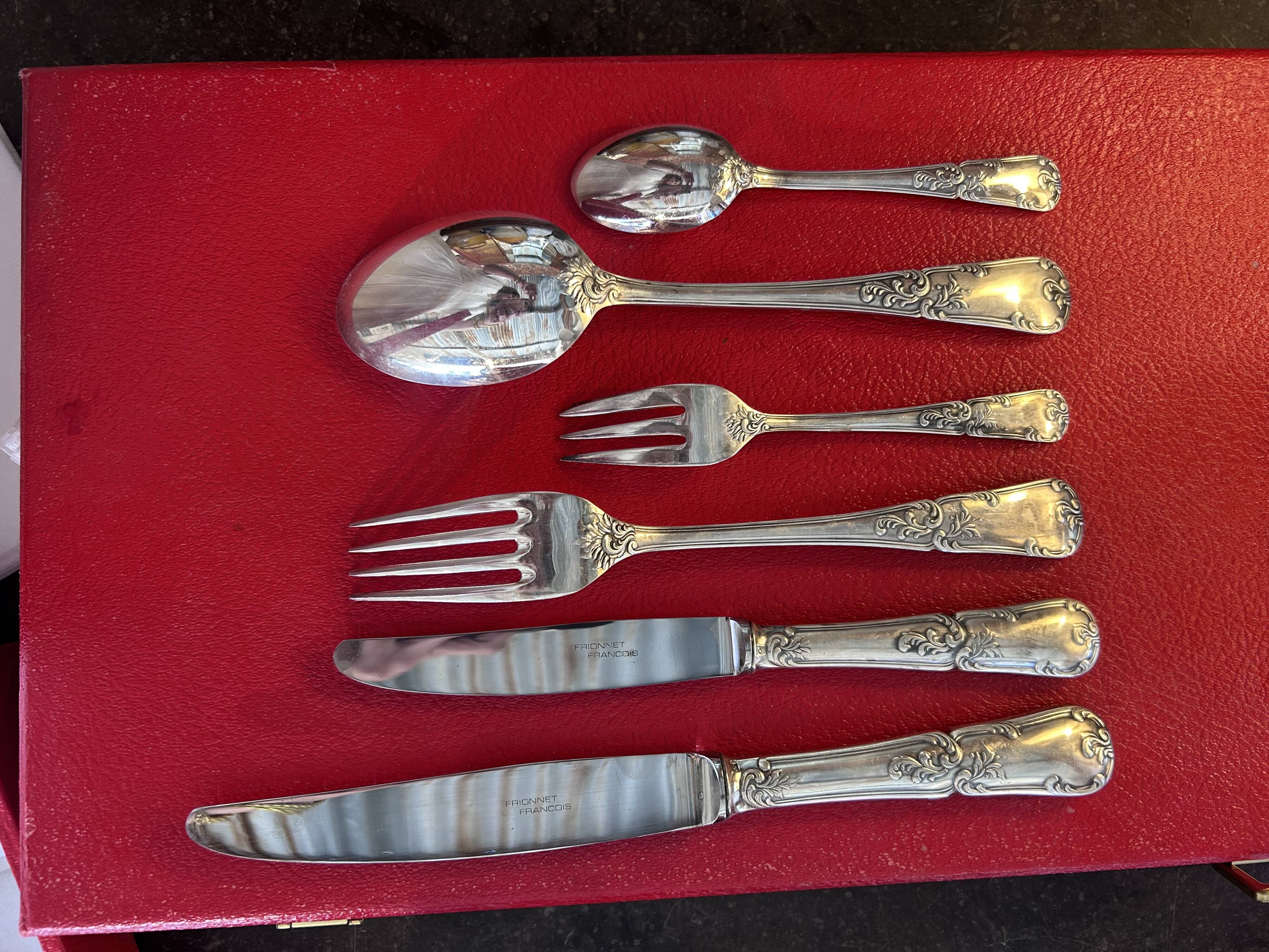 François Frionnet - Housekeeper - silver-plated - Louis XV style - rocaille model
