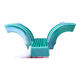 Applique en céramique verte, 1950
