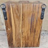 Old Art Deco wall display case in Burmese teak