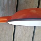 Plat en tôle émaillée orange