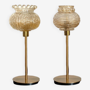Duo of table lamps the King and the Queen