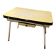 Yellow Formica table from the 1960s.