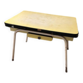 Table Formica jaune années 60