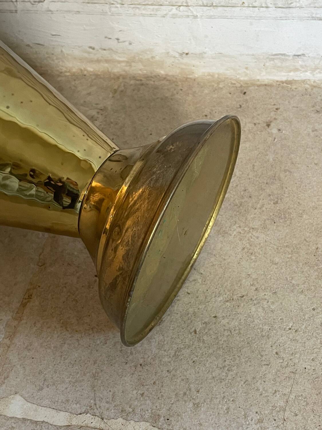 Vintage brass umbrella stand