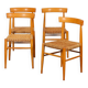 Set of 4 vintage wooden chairs produced by Krasna Jizba, 1960