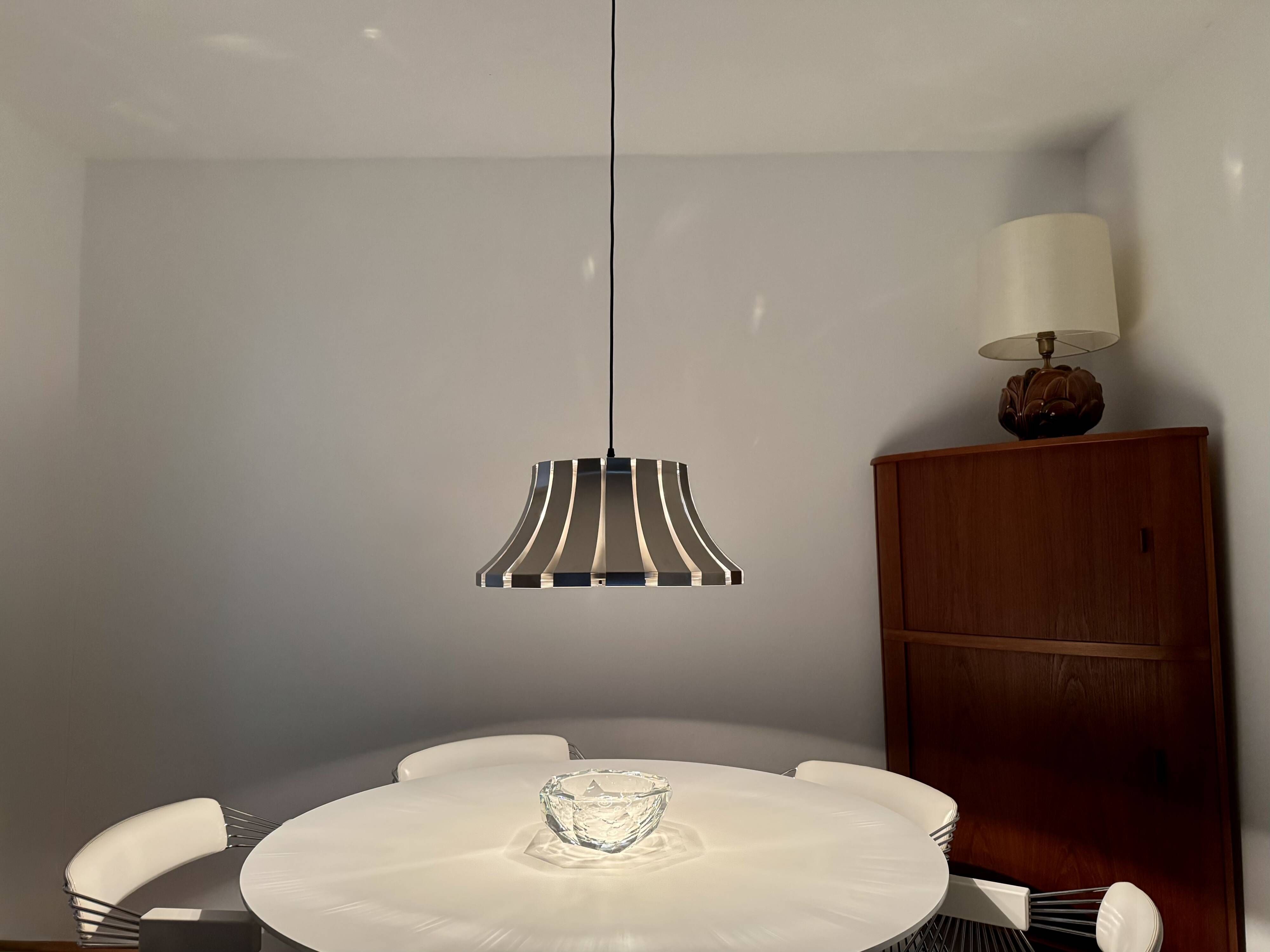 Metal Pendant Lamp by Elio Martinelli for Martinelli Luce