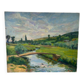 Paysage signé Lacas