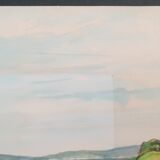 André Duculty (1912-1990) Watercolor on paper "Heudebouville (Normandy)" Signed lower right