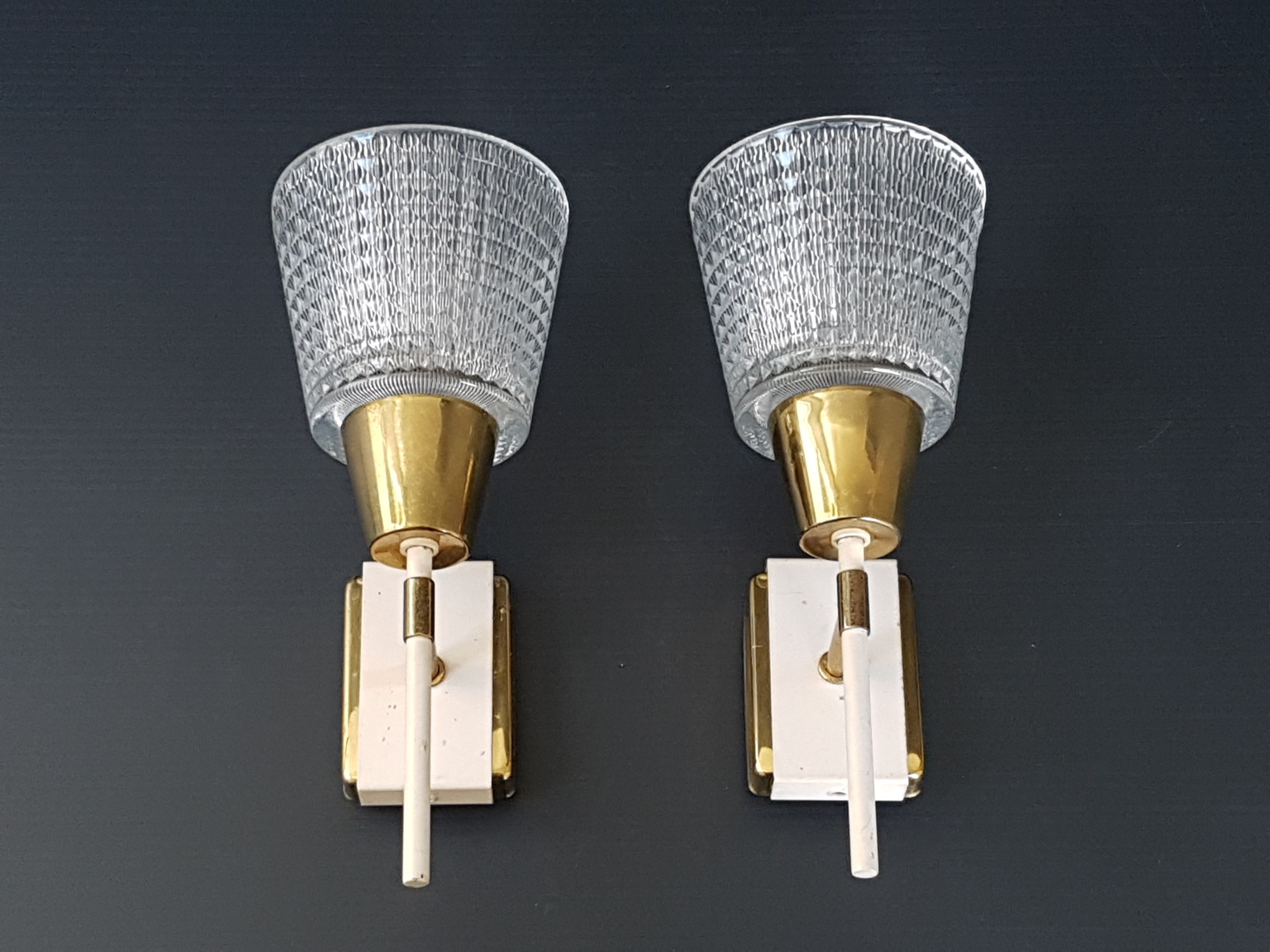 Pair wall lamps 1950