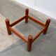 Large Danish brutalist coffee table in solid teak, 1960s.